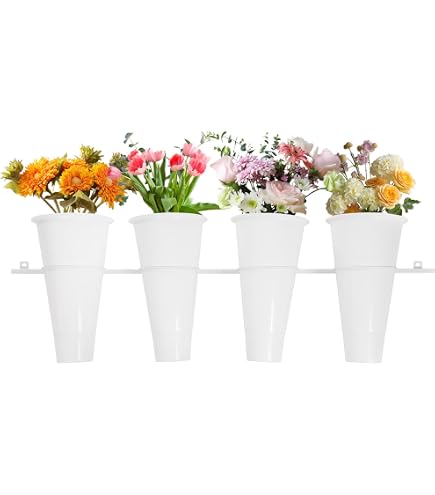 Amazon.com : Flower Display Stand Wall Mounted Plant Holder ,18-Buckets  Flower Pot Holder Ring Round flower arrange flower holder ,Indoor&Outdoor  Decor florist bouquet stand flower bucket stand Garden Wall Plant : Patio,