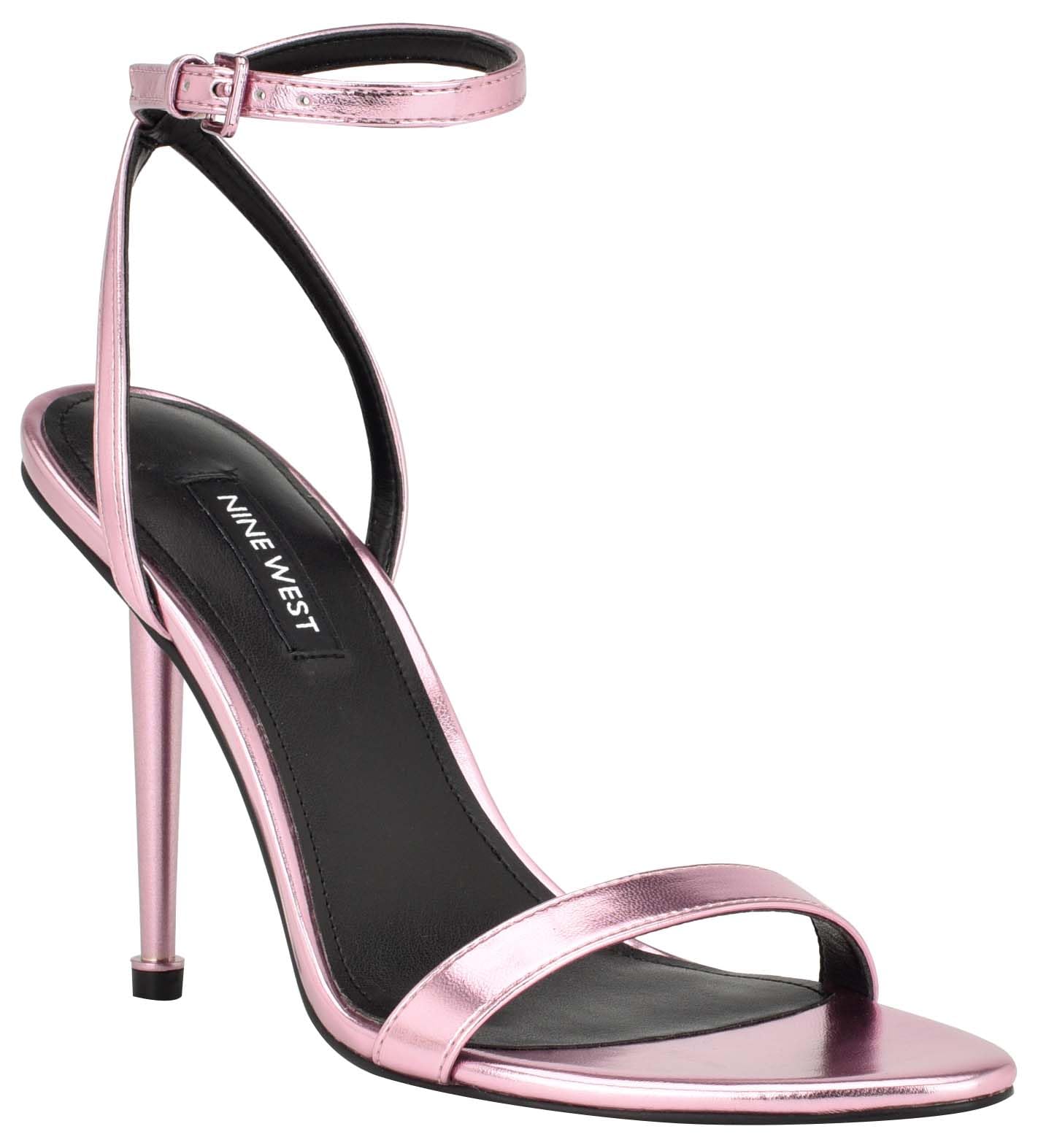 Nine West Women’s Reina Heeled Sandal, Pink Metallic 680, 5.5