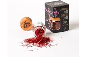 EUPHERBIA Saffron, Grade A+ All Red Saffron Threads, Pure, Premium, Aromatic, 100% Natural, Hand Harvested, “Red Gold” Spice for Culinary Delights, Kosher Certified (0.035 Ounce (1 g))