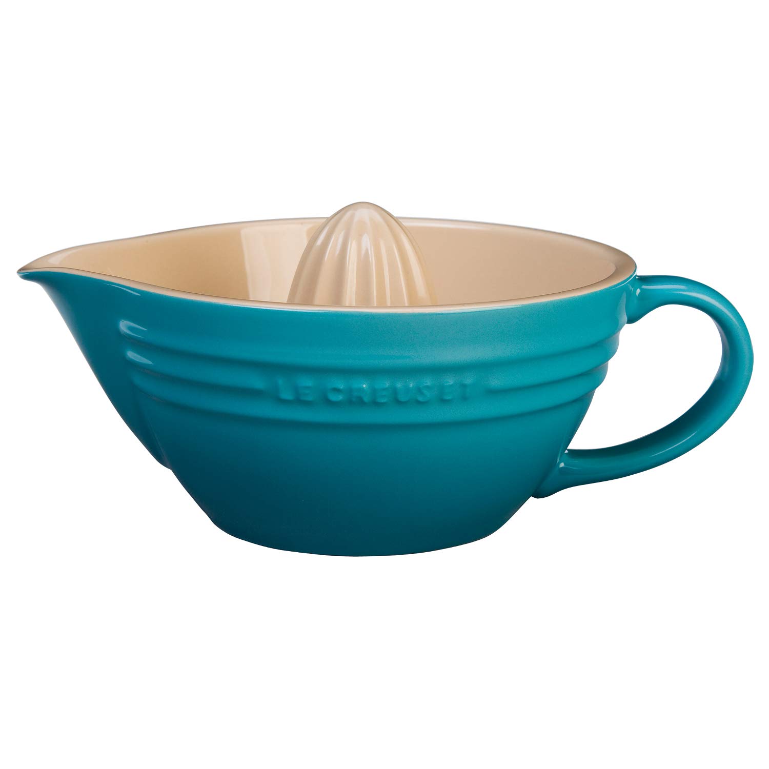 Le Creuset PG4300-1417 16-Ounce Citrus Juicer, Stoneware, Caribbean