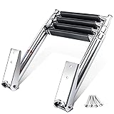 4 Step Boat Ladder, Stainless Steel Telescopic 4