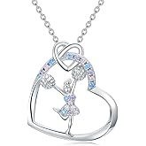 KoyeKei Sport/Music Necklace for Women 925 Sterling Silver Crystal Pendant Tree of Life Jewelry Gifts for Sport Players