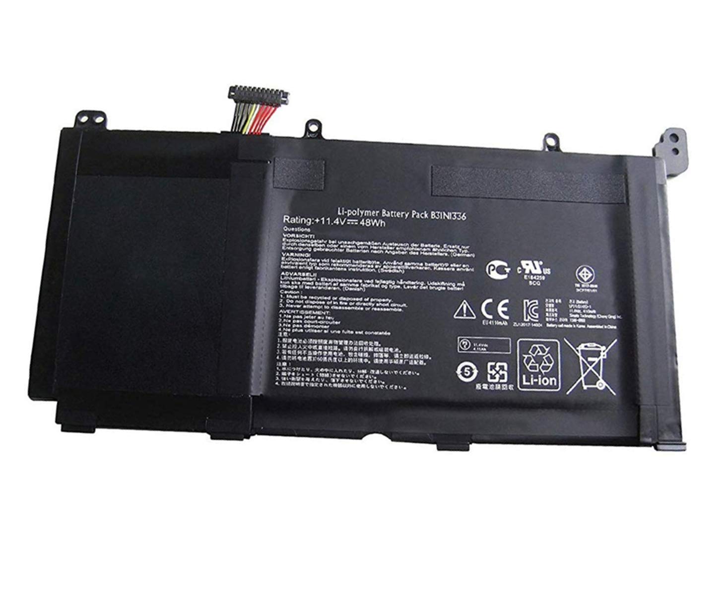 ASKC 48Wh B31N1336 Laptop Battery for ASUS VivoBook A551L S551 S551L S551LN S551LA S551LB R533L K551LN K551L R553L R553LF R553LN V551L Series A42-S551 C31-S551