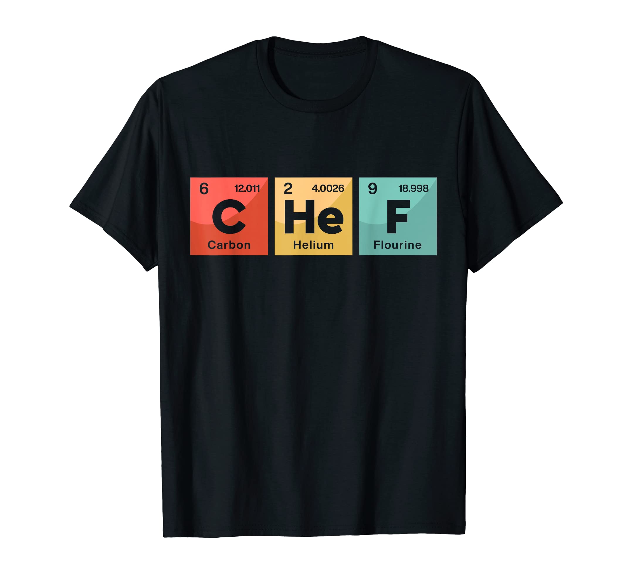 Chef Periodic Table Of Elements Funny Cook Cooking Culinary T-Shirt
