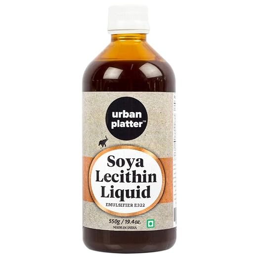 SOYA Lecithin Liquid (E322) , 550 Gm (19.4 OZ) [Emulsifier Food Grade