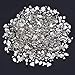 JEWMAY 300PCS Silver Color Spoon Glue on Pendant Bails Necklace Bails for Jewelry Making Scrabble or Glass Cabochon Tiles Pendants