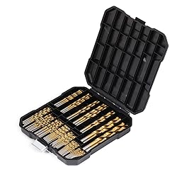 COMOWARE 100 Pcs Titanium Drill Bit Set - High