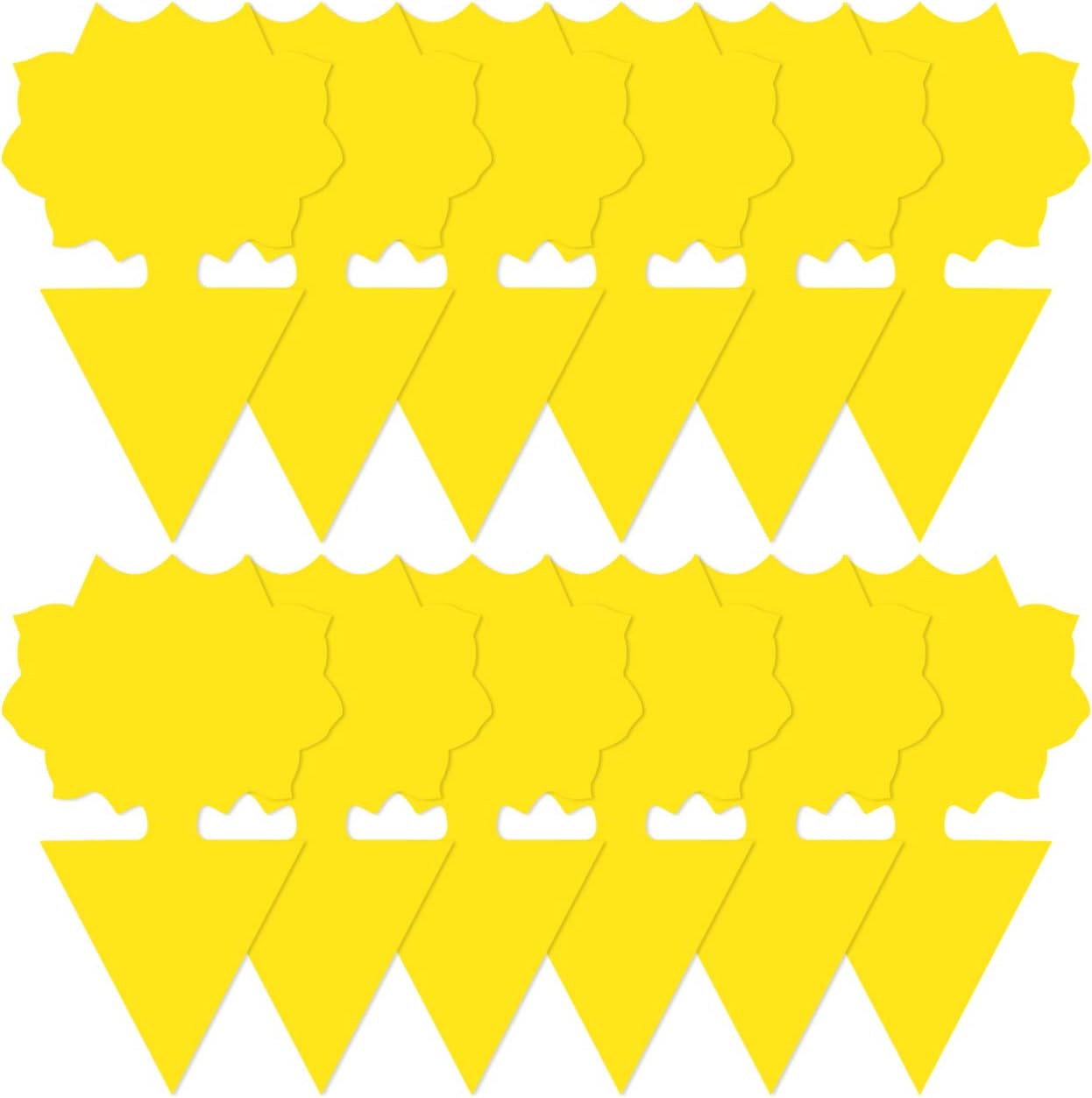 12 Pack Sticky Trap Fruit Fly and Fungus Gnat Traps Killer for Indoor and Outdoor,Protect The Plant,Non-Toxic and Odorless