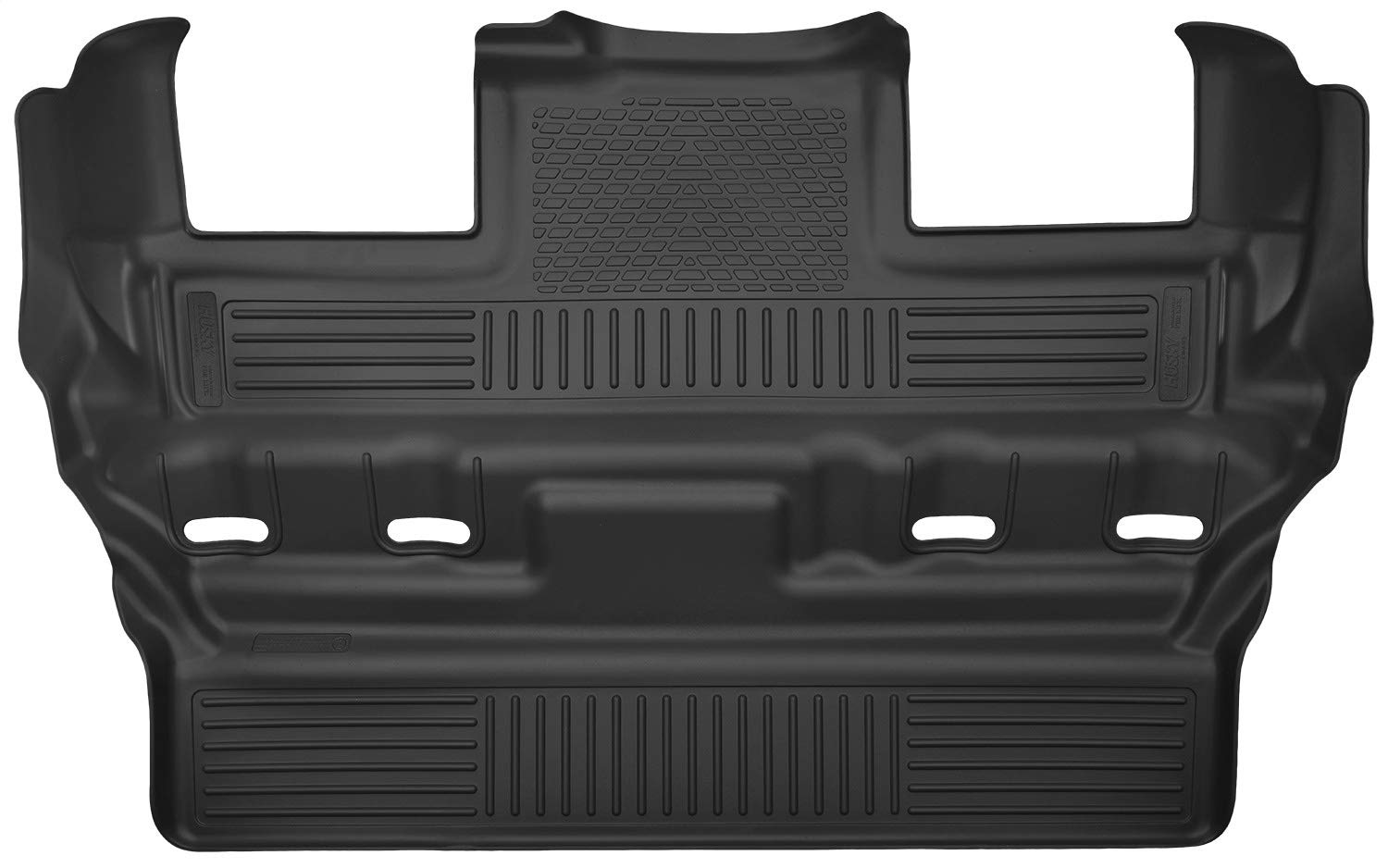 Husky Liners X-act Contour Floor Mats | Fits 2015-2020 Cadillac Escalade/Chevrolet Tahoe/GMC Yukon w/2nd Row Bucket Seats | 2nd Row, 1-pc Black - 53191