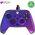 PDP Gaming REMATCH Enhanced Wired Controller Licensed for Xbox Series X|S/Xbox One/PC/Windows, Mappable Back Buttons, Advanced Customizable App - Purple Fade
