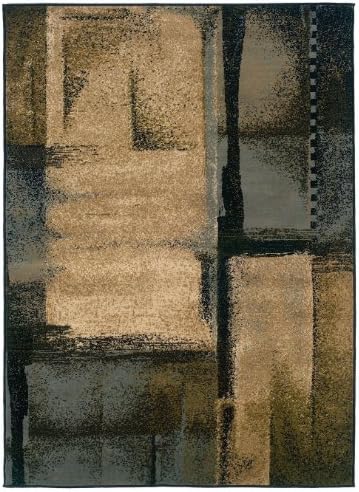 Contemporary 7'10"x10' Rectangle Area Rug in Sky color from Canberra Collection