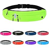WATERFLY Running Belt Fanny Pack: Runner Marathon Jogging Waist Pack Sport Workout Exercise Fitness Phone Holder Belt for Men Women Jogger Slim Waistband