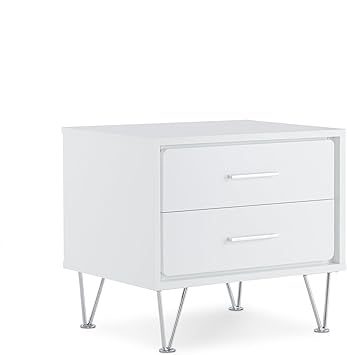 Amazon Com Acme Furniture 97332 Deoss Nightstand One Size White Furniture Decor