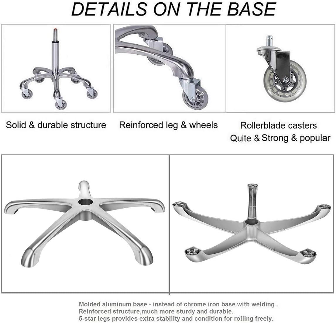 Karrie Swivel Stool Chair Adjustable Height,Heavy Duty Hydraulic Rolling Metal Stool for Kitchen,Salon,Bar,Office,Massage (Black): Furniture & Decor