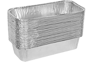 DONSIQIZZ Drip Pans Compatible with Charbroil Grills 9328812P06 Foil Liner 30-Pack l Fits Char Broil Grease Tray G416-0015-W1, Disposable Aluminum Foil 7" L x3.5 W x1.5 D