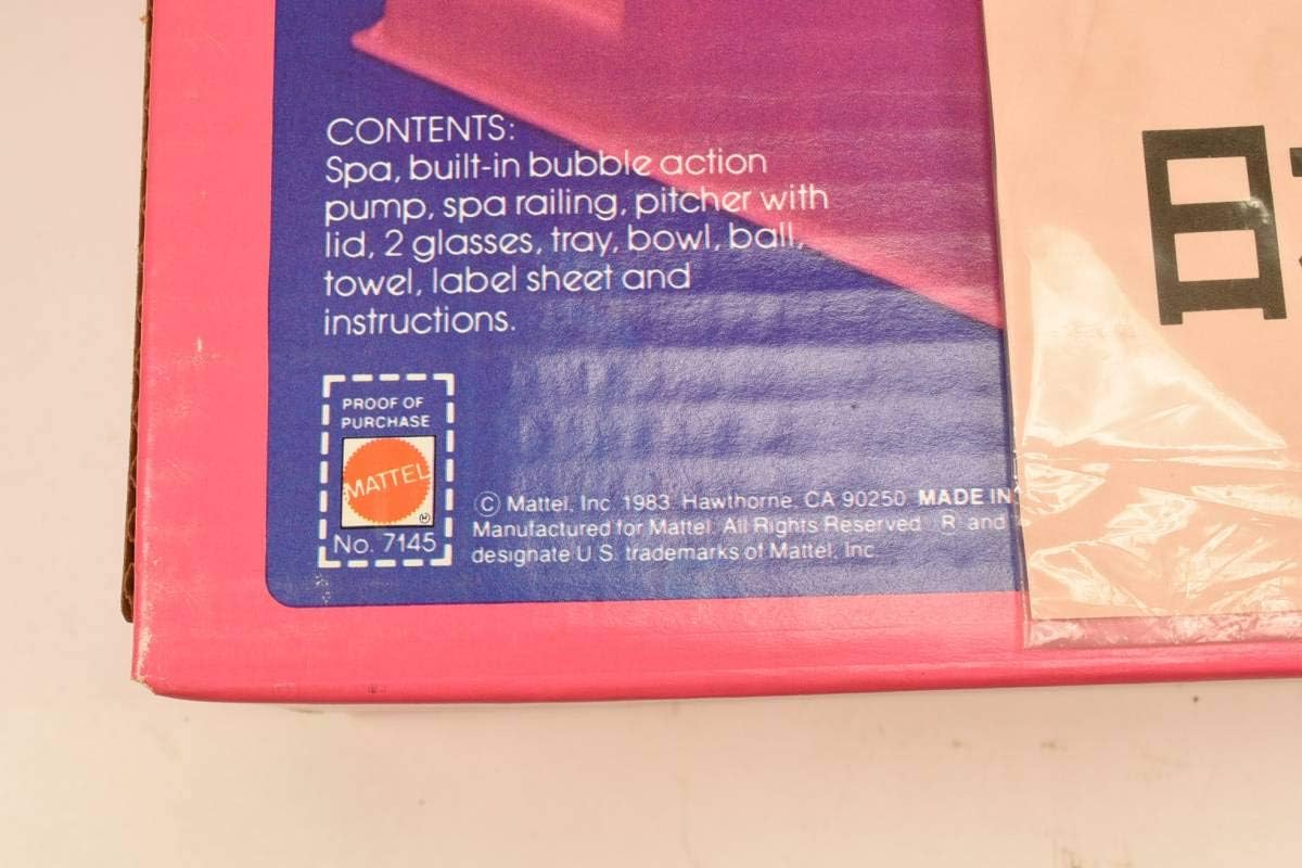 barbie bubbling spa 1983