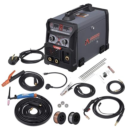 Amico Power 205 Amp Mig Wire Feed Flux Core Tig Torch Stick Arc