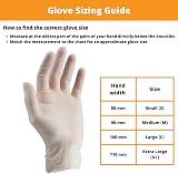 GTSE Clear Vinyl Gloves S Size 100 Pack EN 455 Compliant Powder Free Heavy Duty view 4