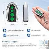 TOPENS M12 Remote 4-Button Fob for Swing Sliding Gate Opener 2-Pack view 6