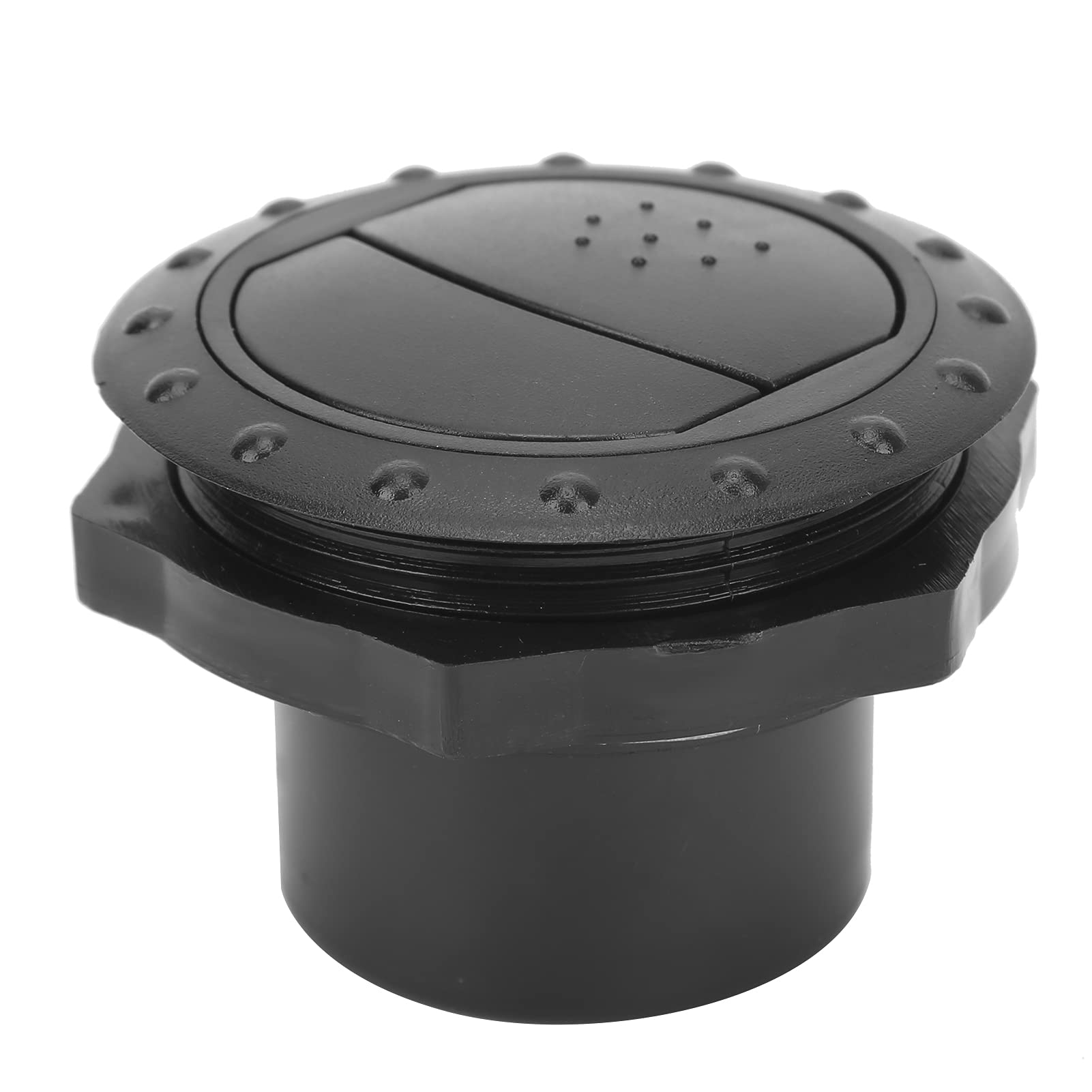 WGFOIP Car Air Conditioning Vent, Air Flow Ventilation Deflector Outlet 60mm Trim Knob Style Maintenance for Rv Bus Boat (Black)