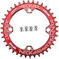 DJC Bike Chainring 104mm BCD Round/Oval MTB 104BCD 30T to 52T 7/8/9/10/11/12 Speed Narrow Wide Tooth Aluminum 7075 Super Lightweight 30T 32T 34T 36T 38T 40 42 DH XC Trail Fat Bike Ebike
