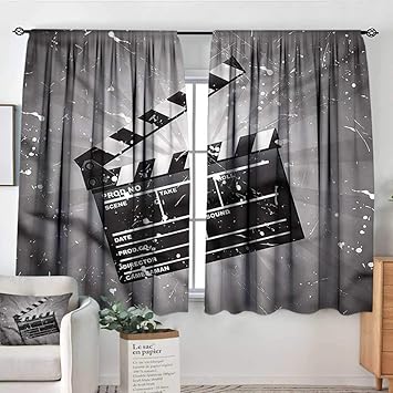 Amazon Com Anzhutwelve Movie Theater Curtains For Bedroom Clapper