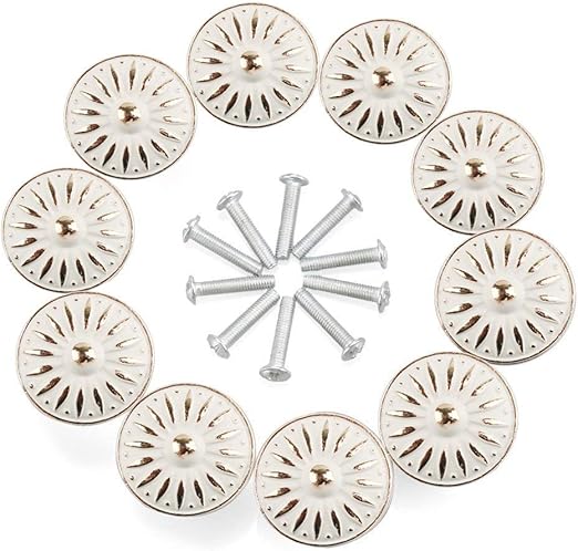 Rilexawhile Cabinet Knob 10pcs 33mm Dresser Cupboard Cabinet