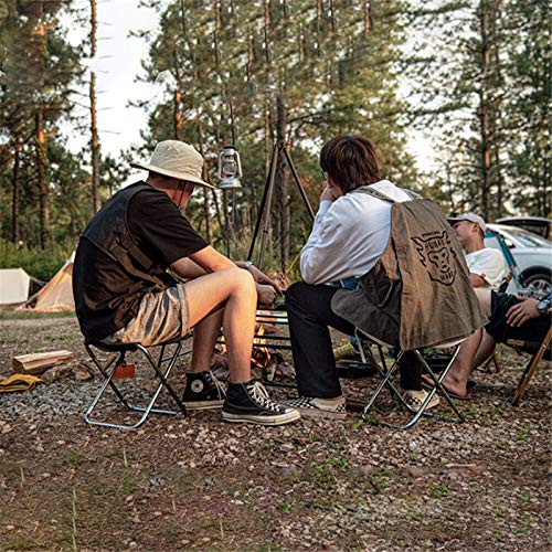 TEET Klappstuhl, Campingstuhl, leichter Angelstuhl, Strandsitz mit Aufbewahrungstasche, max. Belastung 100 kg, für… – Bild 5