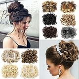 Lelinta Hair Bun Extensions Donut Hair Chignons Wig Scrunchy Scrunchie Updo Hairpiece