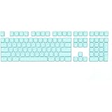 Mionix Keycaps Ice Cream Turqoise / Blue Color - For Full Size Gaming Mechanical Keyboard With Cherry Switches - Made for Gamers and Artists - Including Extra Keys And Keycaps Puller