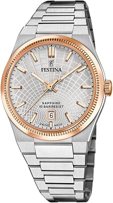 Swiss Made Herrenuhr Analog aus Edelstahl 316l Silberfarben