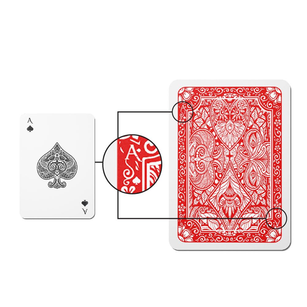 Fix Idea Marked playing cards with hidden signs on the back 3.35x2.16 in