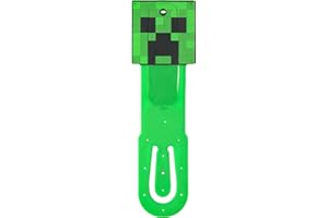 Paladone Minecraft Creeper Clip-On LED Reading Light & Bookmark, Officially Licensed Gifts for Gamers, Book Accessories for Pop Culture Fans, Kids, Teens, Adults, Battery Powered Mini Lamp