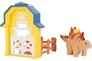 Dino Ranch Action Pack Featuring Stegosaurus - 4 Fence Pieces to Connect- Four Styles to Collect - Toys for Kids, Your Favorite Pre-Westoric Ranchers