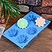 Flower Assorted Silicone Molds for Candy,Tart, Ice Cube Tray, Handmade Jelly, Soap, Pudding, Muffin, Cupcake