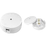 Caja de empalme superficie blanca redonda Ø60x30: Amazon.es: Bricolaje y herramientas