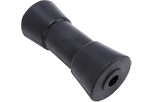 6 Inch Marine Keel Roller, Heavy Duty Keel PU Construction Black Boat Trailer Roller, 6 X 2.6 Inch 17mm / 0.67in Center Hole 