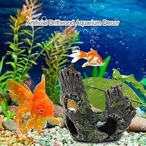 Duokon Marine Fish Tank Acquario Ornament Resina Artificiale Legno Marcio Decor Cave Decorazione Naturale Habitat(ST…