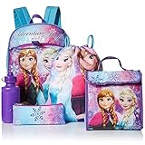 Disney Girls' Frozen 5 Pc Set Backpack, Purple