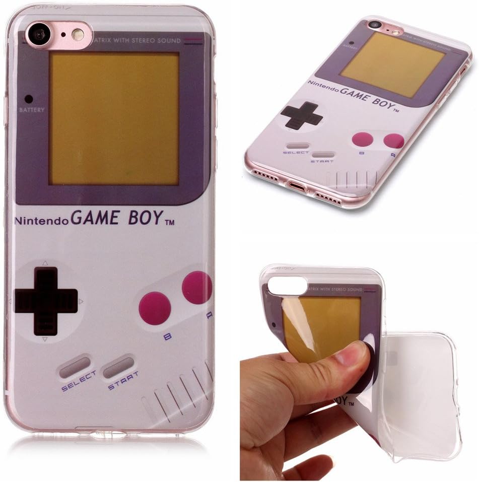 iPhone 7 Case,iPhone 8 Case,XYX [Scratch Resistant][Anti Slip][Game Boy] Premium TPU Snap-On Shock Silicone Protection Case for iPhone 7 / iPhone 8