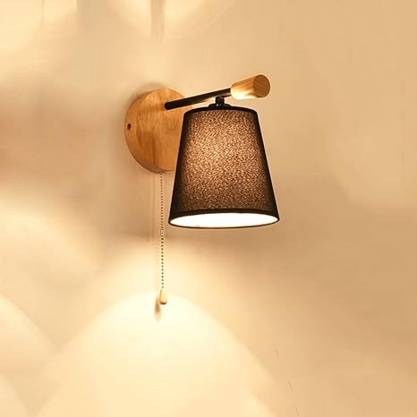 Applique Da Parete Con Interruttore A Tirante | Lampada E27 Stile Industriale Bianco - Foto 2