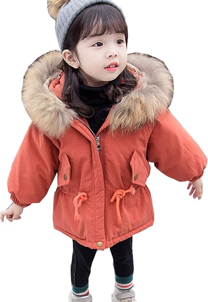Amazon Lisa Pulster 子供服 ガールズ ボーイズ 中綿 コート ジャケット アウター キッズ ダウンコート 厚手 中綿 暖かい 防寒 フード付き おしゃれ 冬服 コート ジャケット 通販