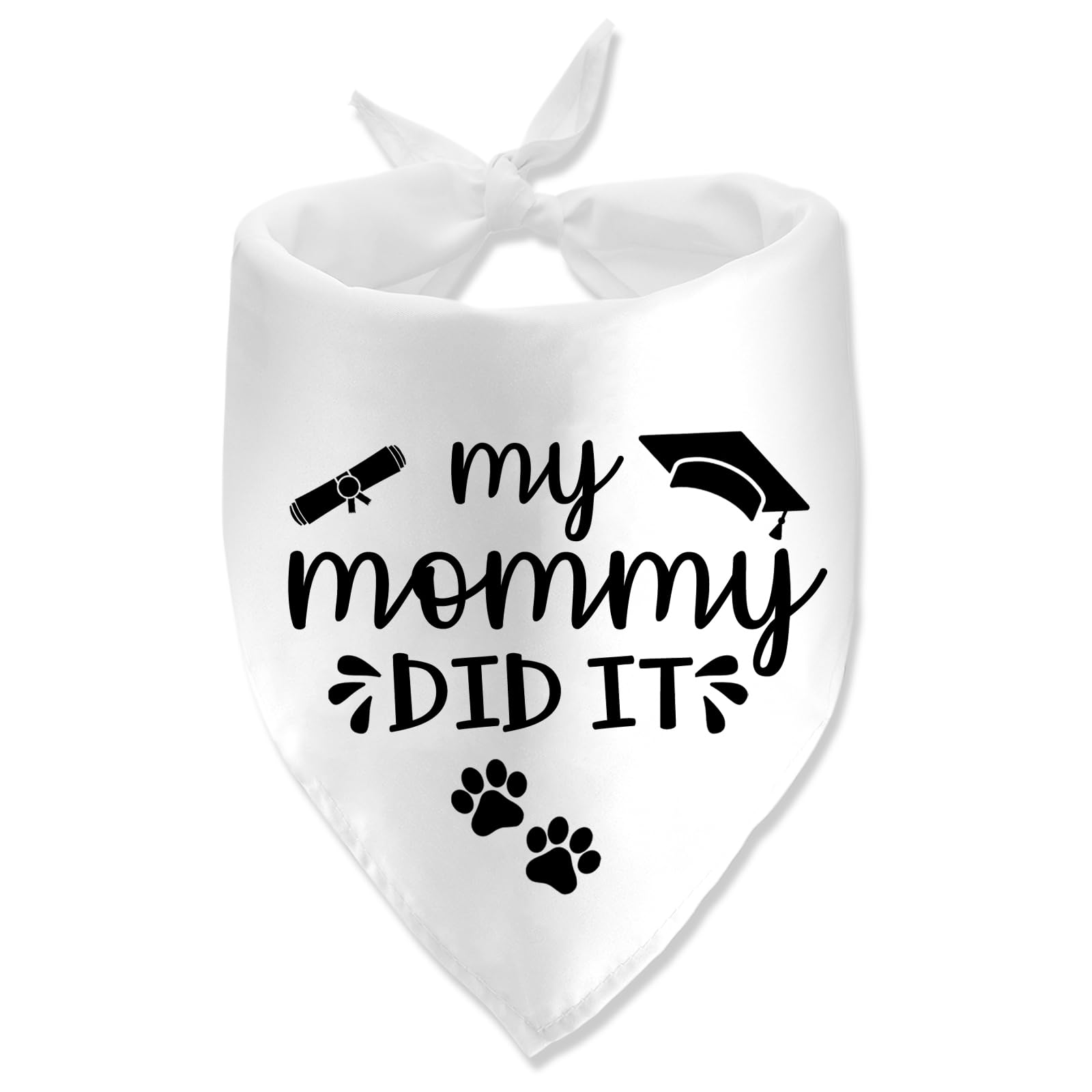 Photo 1 of (BLUE) ****STOCK PHOTO REFERENCE ONLY***My Mommy Did It Graduation Bandana for Dog Graduation Announcement Gift
