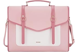 ECOSUSI Laptop Bag for Women 15.6 inch PU Leather Briefcase Large Computer Satchel Bag Professional Work Messenger Bag