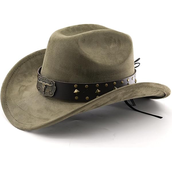 JOTDEW Cowboy Hat for Women Men Wide Brim Western Cowgirl  display picture 2