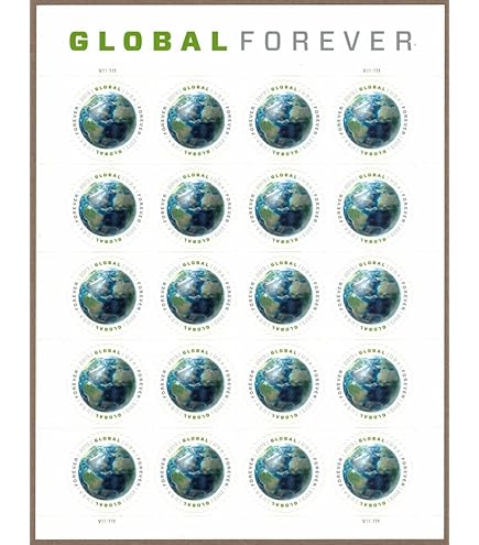 Amazon.com: U.S. Global Forever Stamps - 20 Stamps : Office