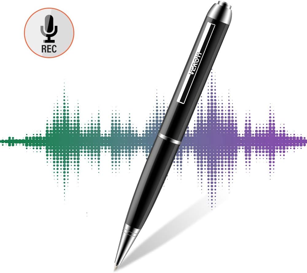 Digital Voice Recorder, Veroyi 16GB Mini Audio Voice Recorder, Portable USB Tape Recorder Recording Device with Noise Reduction Audio for Lectures Meetings Interviews Classes