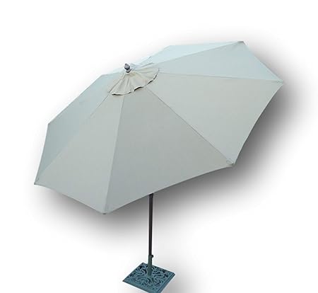 9ft Aluminum Market Umbrella Crank & tilt Color Taupe