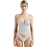 SUUKSESS Women Sexy Deep V Neck Sleeveless Fitted Basic Tops Y2K Tank Top Cami