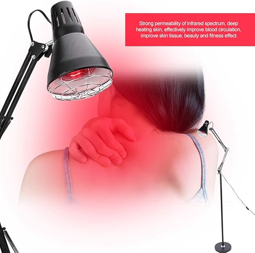 Heating Therapy Lamp, Adjustable Floor Stand Infrared Heat Lamp Muscle